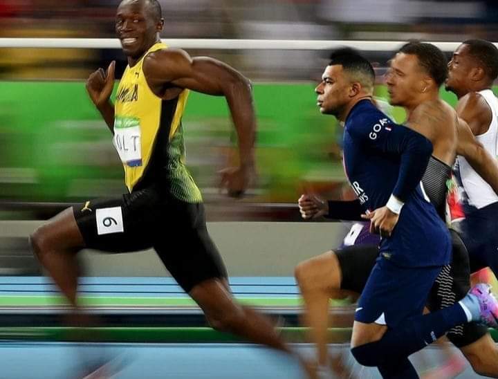 Usain Bolt  se burló de la velocidad de Mbappé
